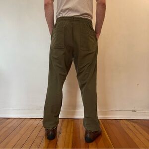 Uniqlo Olive Green Drawstring Chinos